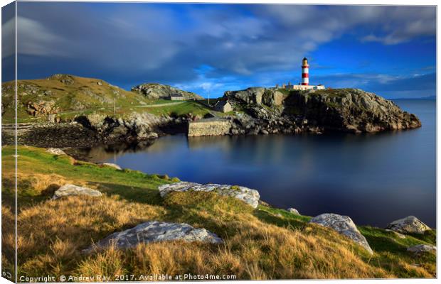 Scalpay Lighthouse Canvas Print by Andrew Ray