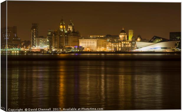 Liverpool Waterfront     Canvas Print by David Chennell