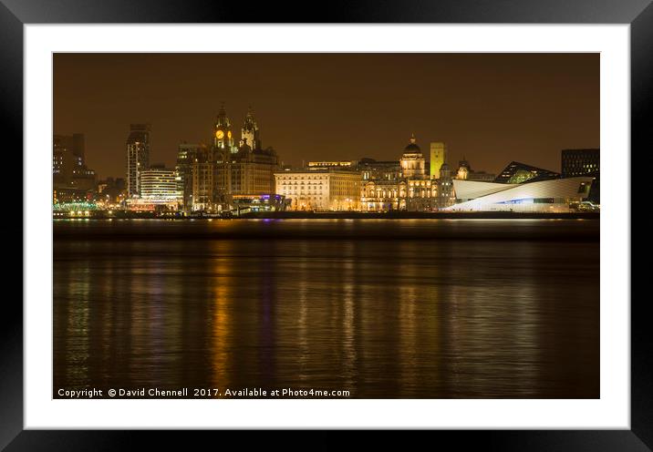 Liverpool Waterfront     Framed Mounted Print by David Chennell