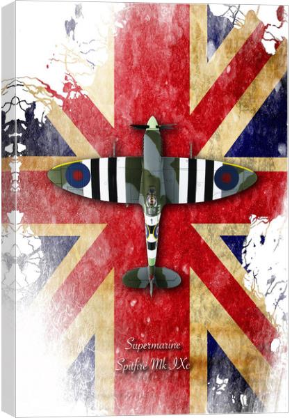 Supermarine Spitfire Mk.IXc Canvas Print by J Biggadike