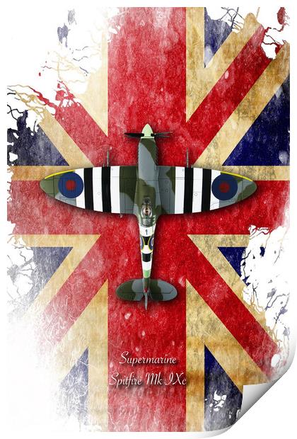 Supermarine Spitfire Mk.IXc Print by J Biggadike