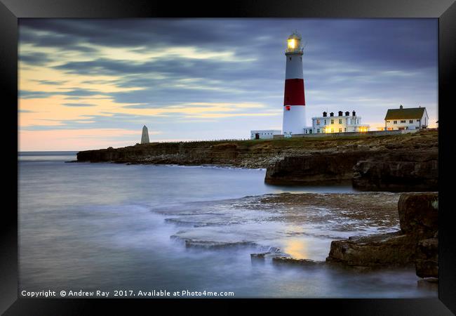 Portland Lighthouse Framed Print by Andrew Ray