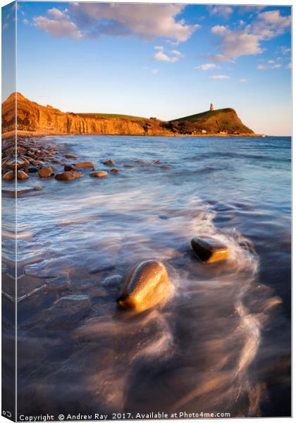 Towards the Clavell Tower (Kimmeridge) Canvas Print by Andrew Ray