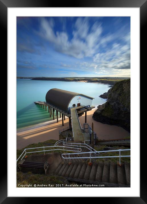 Above Padstow Lifeboat Station (Mothers Ivey's Bay Framed Mounted Print by Andrew Ray