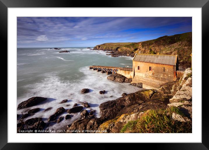 Old Lifeboat Station (Lizard)  Framed Mounted Print by Andrew Ray