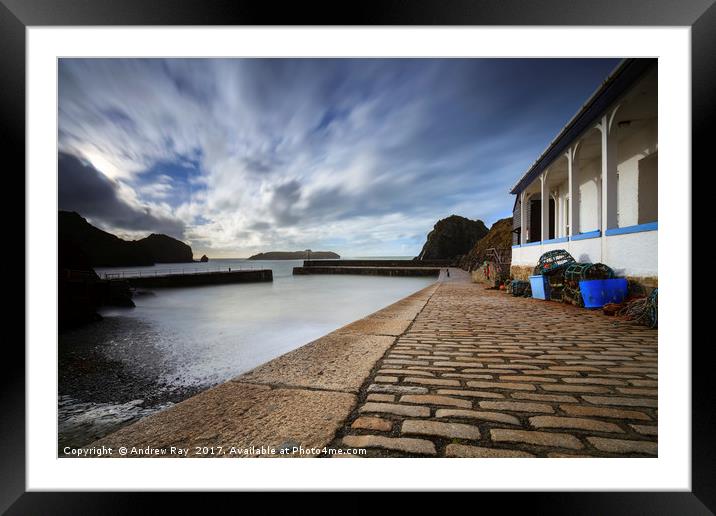 Pier View (Mullion) Framed Mounted Print by Andrew Ray