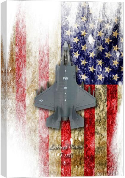 USAF Lockheed Martin F-35B Canvas Print by J Biggadike