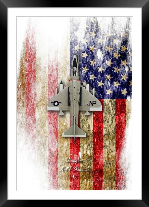 Douglas A-4F Skyhawk Framed Mounted Print by J Biggadike