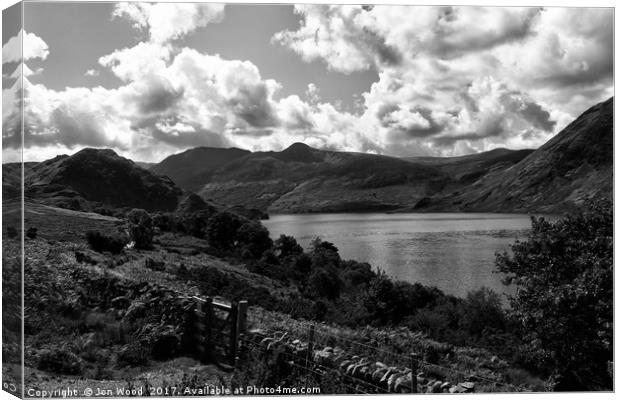  Storm Clouds - The Lake District Canvas Print by Jon Wood