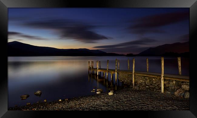 Late evening at Derwent Water Framed Print by Richard Pike