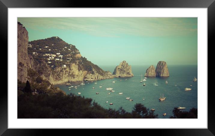Island Capri, Amalfi coast, Italy Framed Mounted Print by Larisa Siverina