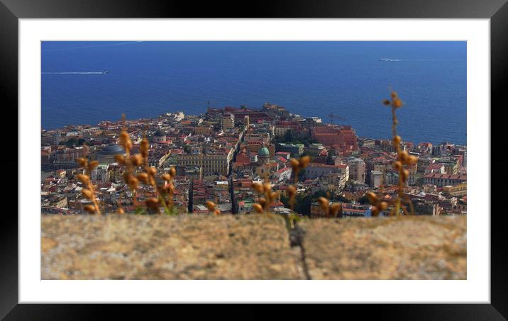 Panorama Naples, Italy Framed Mounted Print by Larisa Siverina