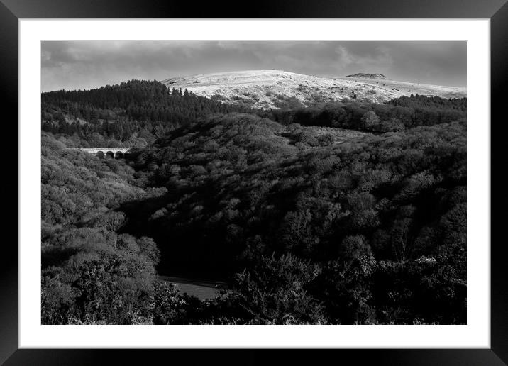 Burrator view Framed Mounted Print by David Martin