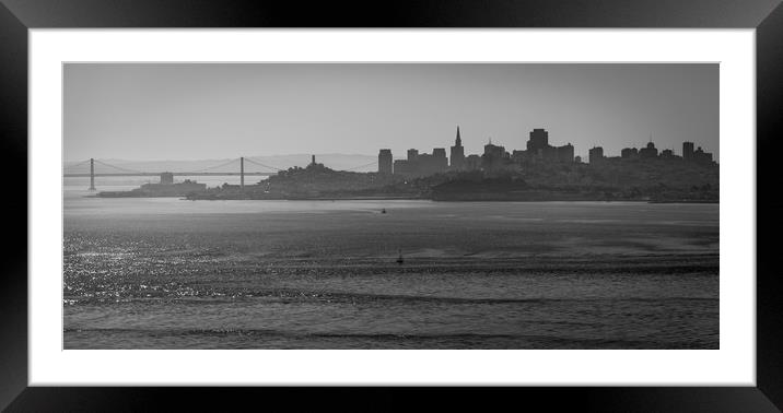 San Francisco Skyline Framed Mounted Print by Gareth Burge Photography