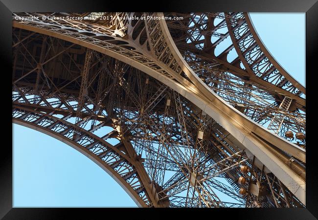 Eiffel tower Paris Framed Print by Łukasz Szczepański