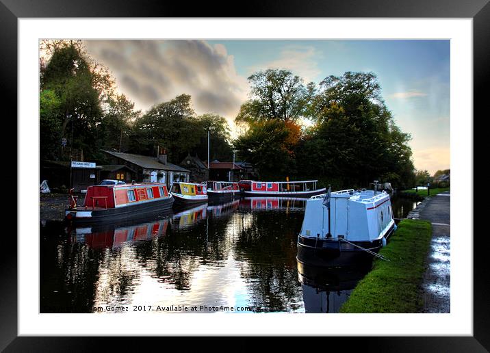 Linlithgow Canal Centre Framed Mounted Print by Tom Gomez