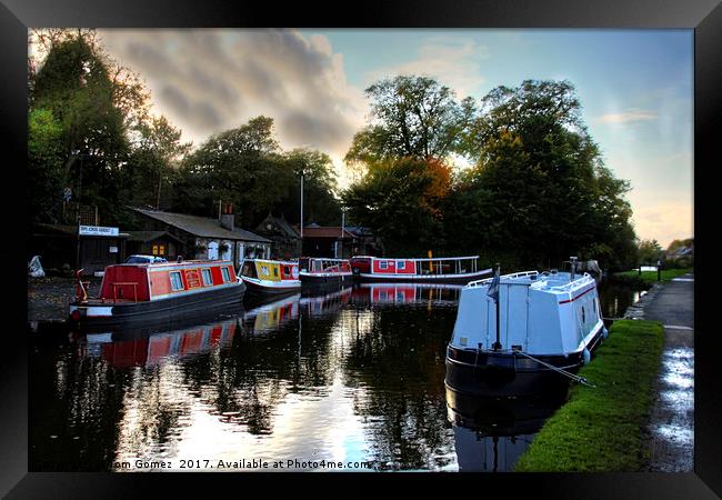 Linlithgow Canal Centre Framed Print by Tom Gomez