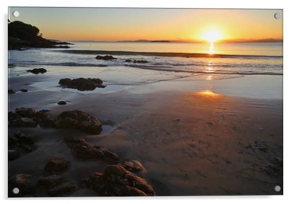 A Tasmanian Sunset Acrylic by Matthew Burniston