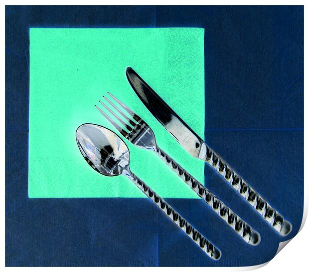 Cutlery Art Print by David French