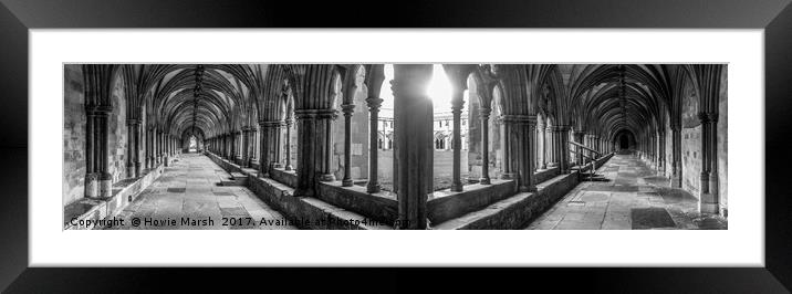 Cathedral Cloisters Framed Mounted Print by Howie Marsh