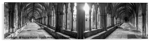 Cathedral Cloisters Acrylic by Howie Marsh