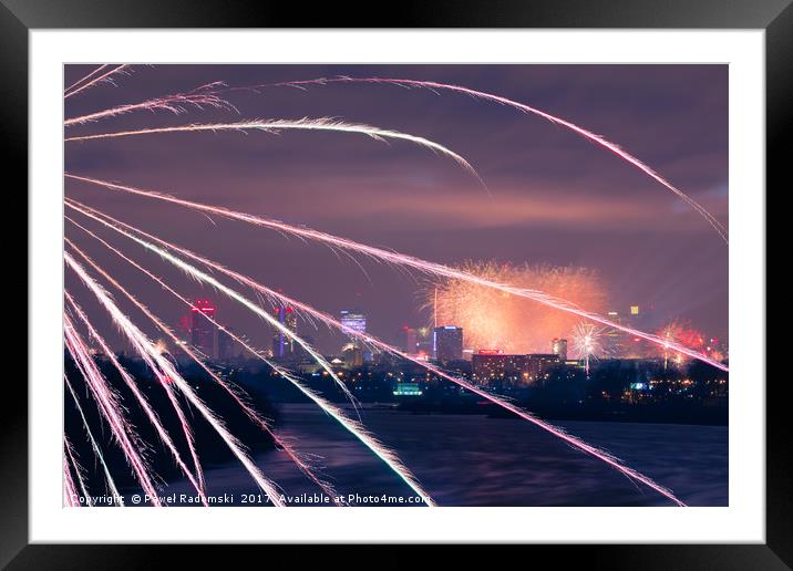 Welcoming of the New Year Framed Mounted Print by Paweł Radomski
