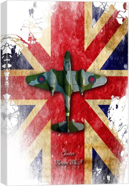 Gloster Meteor Mk1 Canvas Print by J Biggadike
