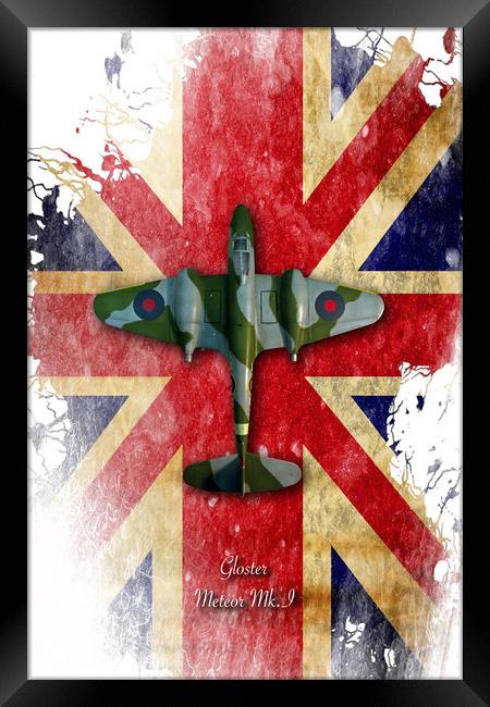 Gloster Meteor Mk1 Framed Print by J Biggadike