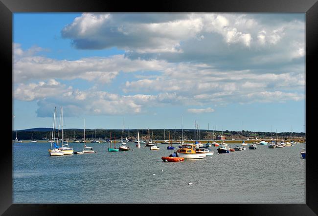 Keyhaven Harbour Framed Print by graham young