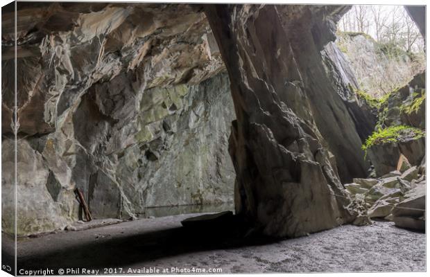 Cathedral Cave Canvas Print by Phil Reay