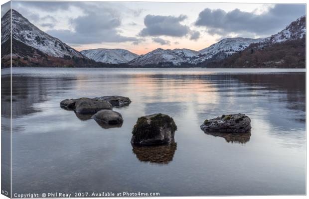 Sunset at Ullswater Canvas Print by Phil Reay