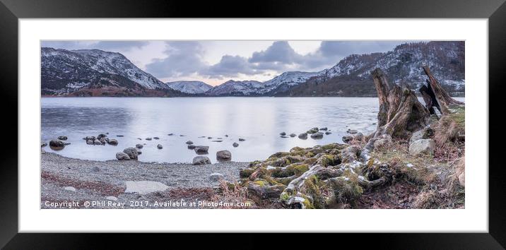 Sunset at Ullswater Framed Mounted Print by Phil Reay