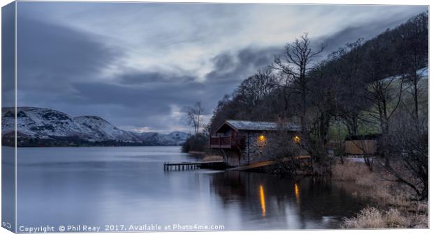 The Boat House, Ullswater.  Canvas Print by Phil Reay
