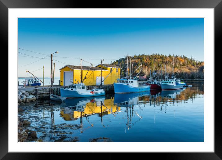 Northwest Cove Nova Scotia Framed Mounted Print by Roxane Bay