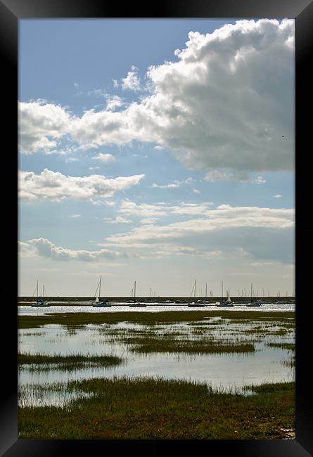 Keyhaven Harbour Framed Print by graham young