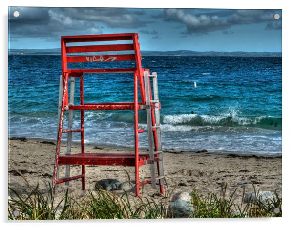 Queenslands Beach Nova Scotia Acrylic by Roxane Bay