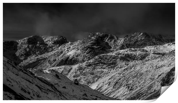 The Scafell Range Print by Paul Andrews