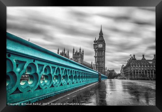 Westminster Bridge  Framed Print by Hasan Berkul