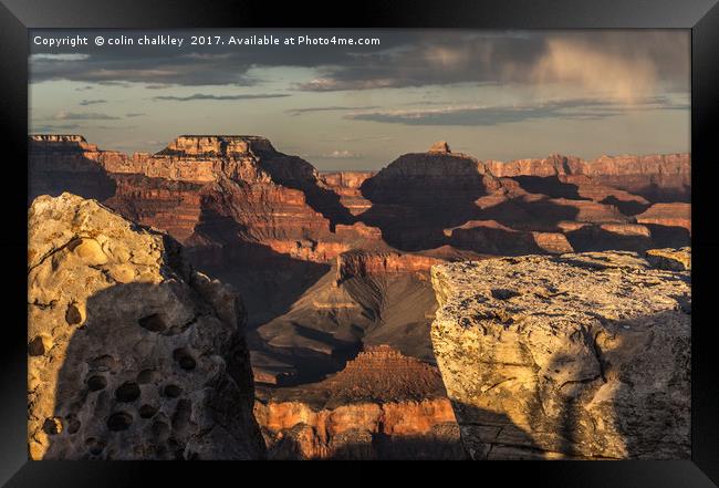 Grand Canyon Sunset Framed Print by colin chalkley
