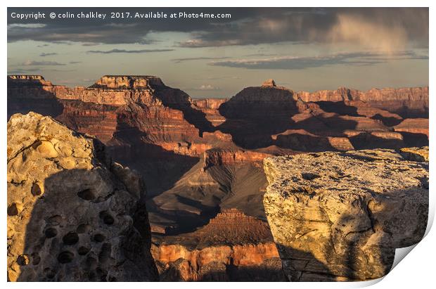 Grand Canyon Sunset Print by colin chalkley