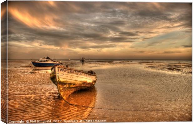 Inspiration on Sea Canvas Print by Phil Wingfield