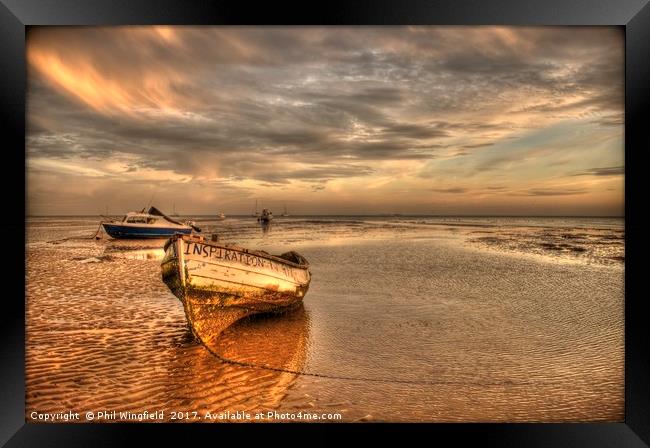 Inspiration on Sea Framed Print by Phil Wingfield
