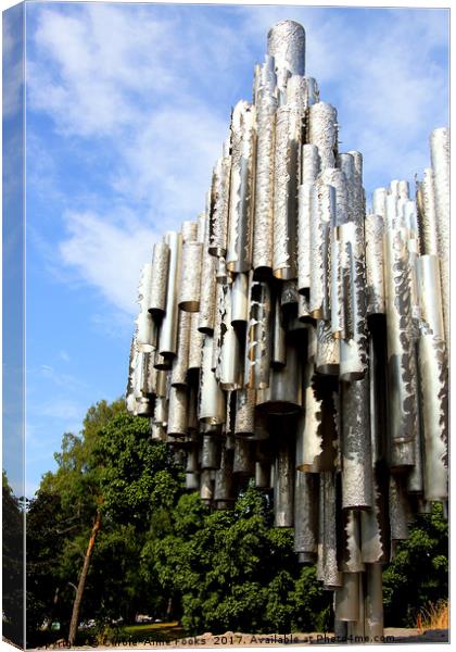 The Sibelius Monument, Helsinki, Finland Canvas Print by Carole-Anne Fooks