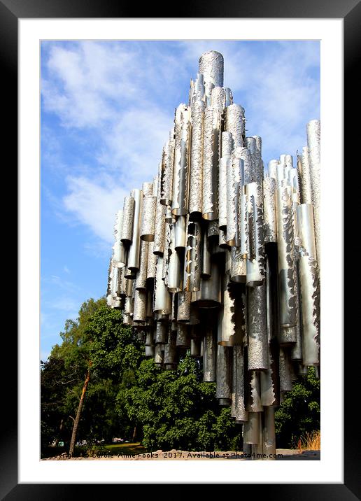 The Sibelius Monument, Helsinki, Finland Framed Mounted Print by Carole-Anne Fooks