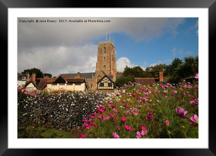St Georges Church, Dunster Framed Mounted Print by Jane Emery