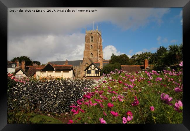 St Georges Church, Dunster Framed Print by Jane Emery