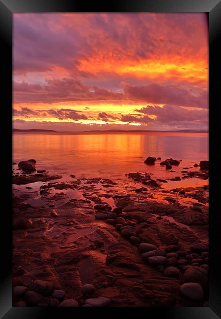 Red Sky at Night Framed Print by Matthew Burniston