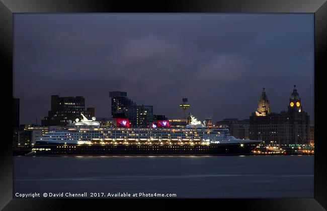 Disney Magic Cruise Liner   Framed Print by David Chennell