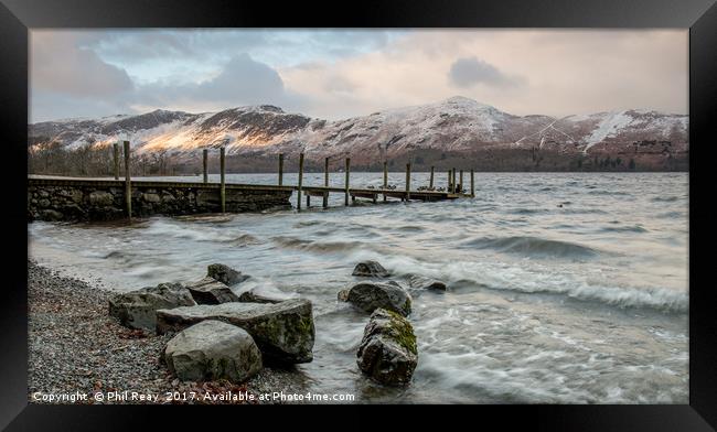 Ashness Jetty, Derwentwater Framed Print by Phil Reay