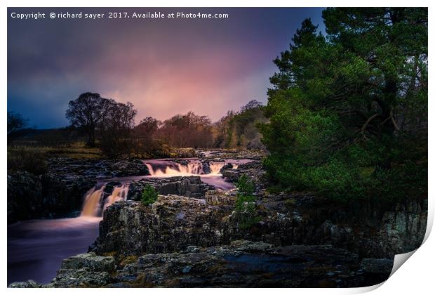 Low Force on the Rocks Print by richard sayer